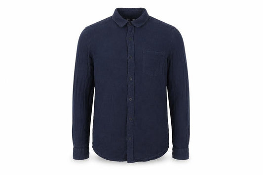 Topman Mens Blue Cotton Button-Up Size M Collared Button