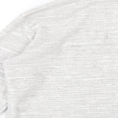 Decathlon Girls Grey Polyester Pullover Sweatshirt Size 14 Years Zip