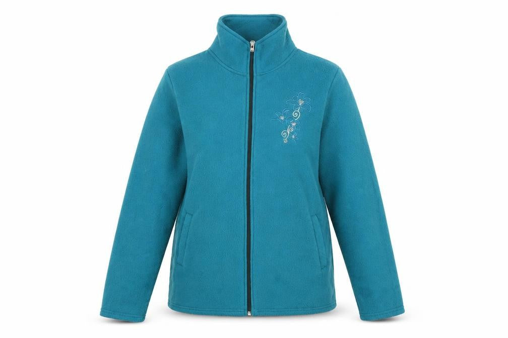 Anne De Lancay Womens Blue Jacket Size S Zip
