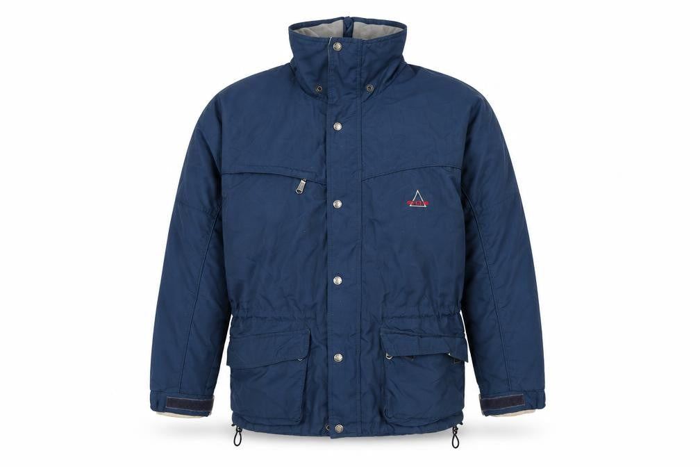 SOS Mens Blue Rain Coat Coat Size S Zip
