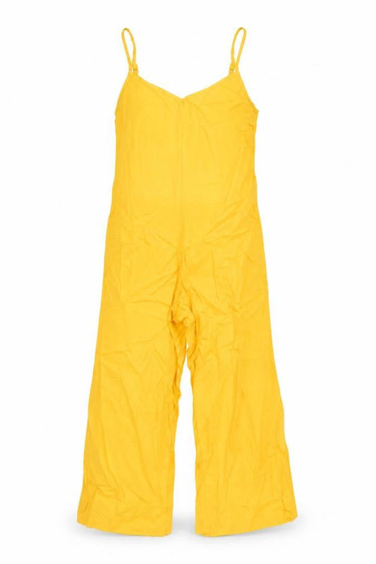 Front view of ASOS women’s orange vinyl jumpsuit one-piece, size UK 6, 23-inch leg pullover