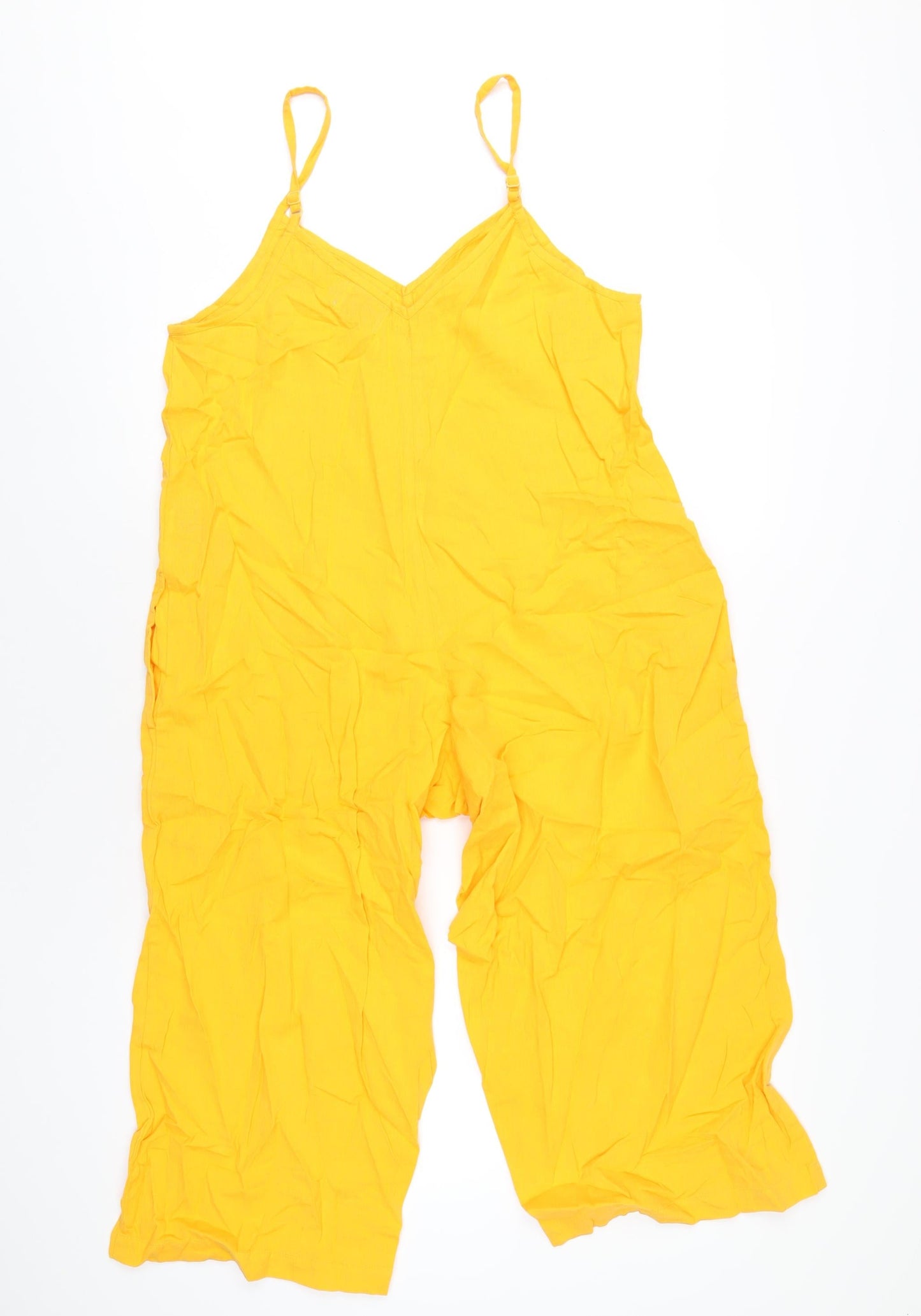 ASOS Womens Orange Vinyl Jumpsuit One-Piece Size 6 L23 in Pullover