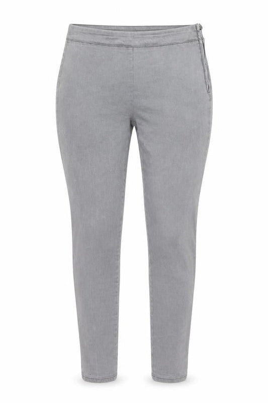 Savida Womens Grey Cotton Skinny Jeans Size 12 L27 in Regular Zip