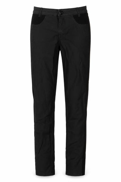 Daysie Womens Black Cotton Trousers Size 8 L27 in Regular Button