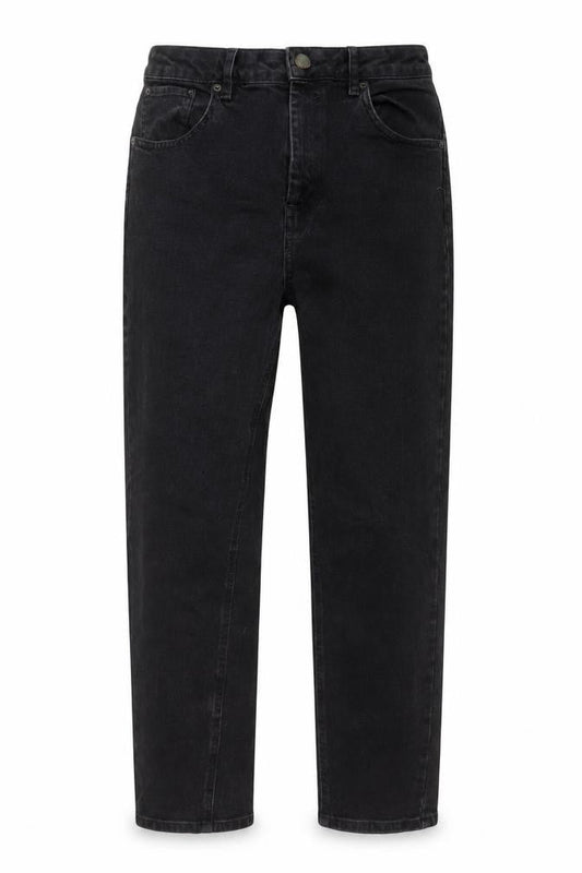 ASOS Womens Black Cotton Straight Jeans Size 30 in L26 in Regular Button