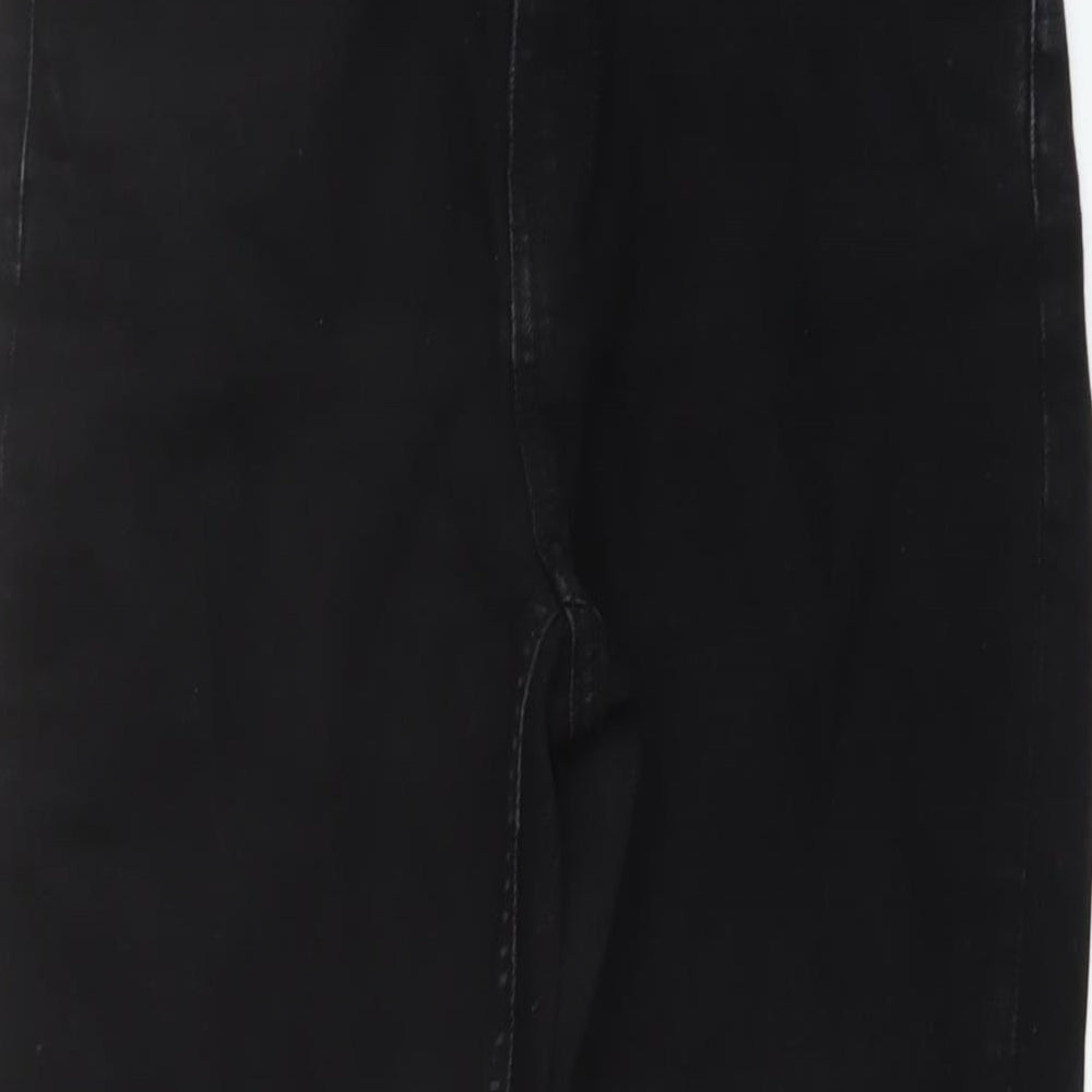 Weekday Womens Black Cotton Straight Jeans Size 29 in L30 in Regular Button