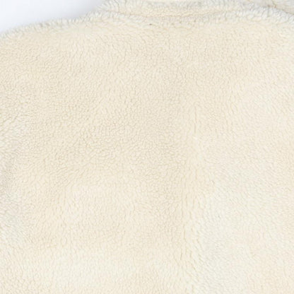 Topshop Womens Ivory Pea Coat Coat Size 12 Button