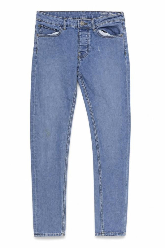 Denim & Co. Mens Blue Cotton Skinny Jeans Size 30 in L31 in Regular Button