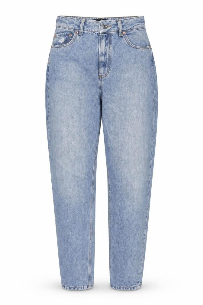 ASOS Womens Blue Cotton Mom Jeans Size 26 in L32 in Regular Zip