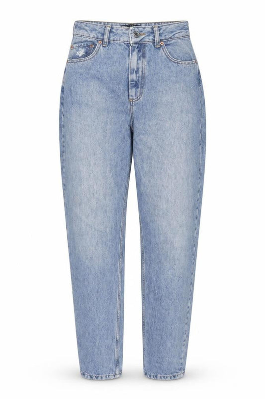 ASOS Womens Blue Cotton Mom Jeans Size 26 in L32 in Regular Zip