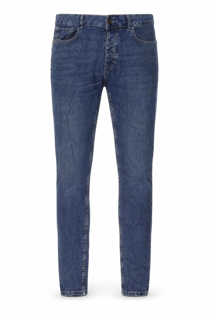 Denim & Co. Mens Blue Cotton Skinny Jeans Size 34 in L34 in Regular Zip