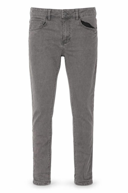 Bershka Mens Grey Cotton Skinny Jeans Size 30 in L28 in Regular Zip