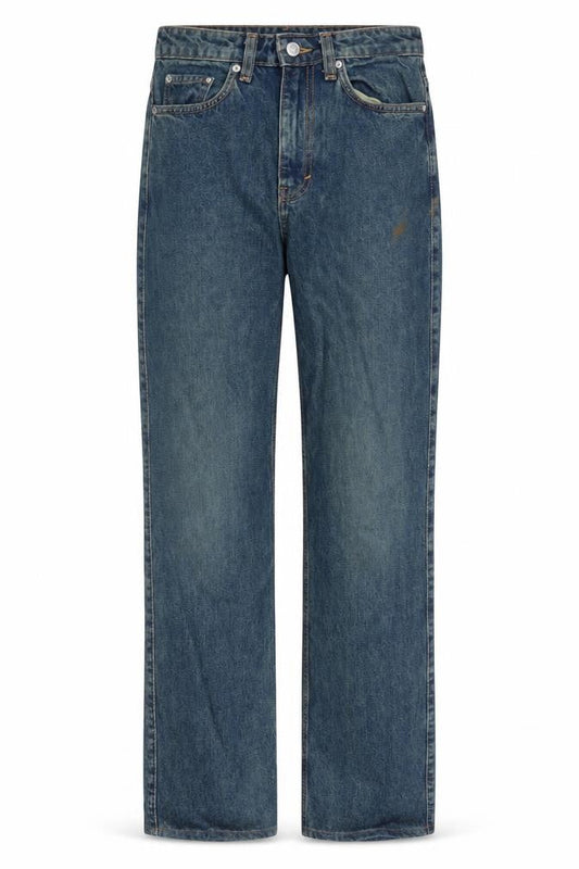 Weekday Womens Blue Cotton Straight Jeans Size 26 in L24 in Regular Zip