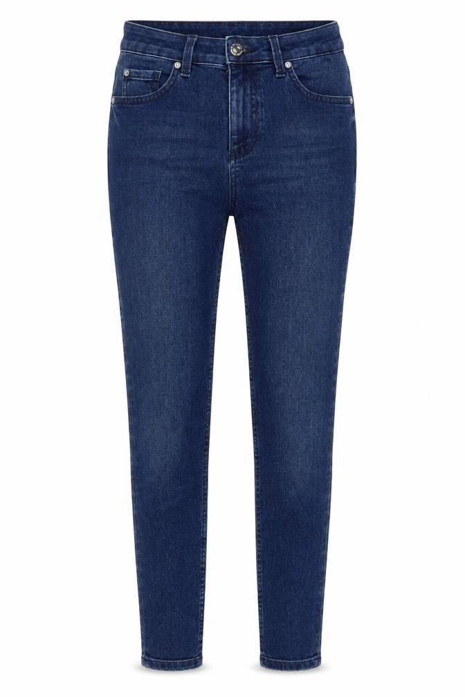 Marks & Spencer Womens Blue Cotton Skinny Jeans Size 8 L28 in Regular Zip