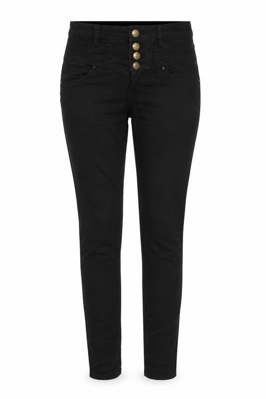 YESYES Womens Black Cotton Skinny Jeans Size 10 L29 in Regular Zip