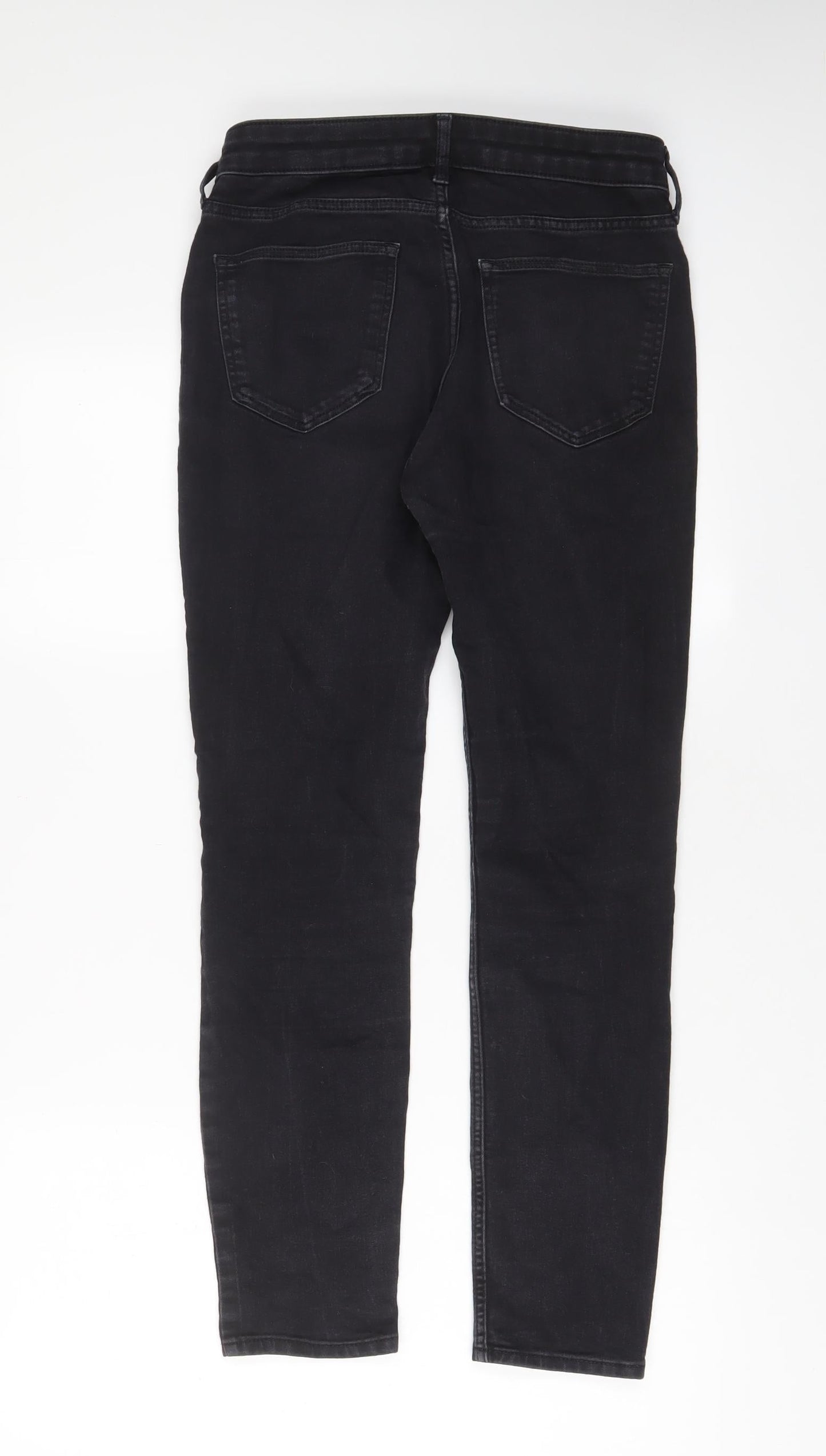 H&M Womens Black Cotton Skinny Jeans Size 26 in L28 in Regular Zip