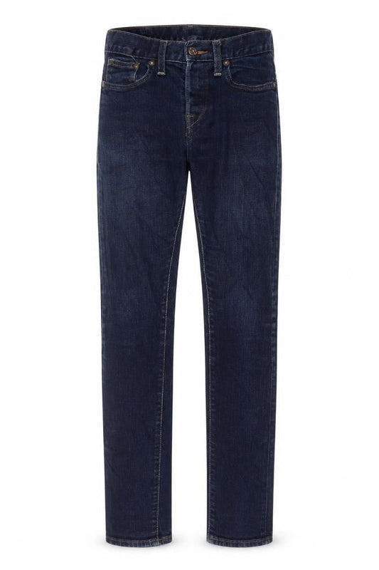H&M Mens Blue Cotton Straight Jeans Size 28 in L32 in Slim Zip