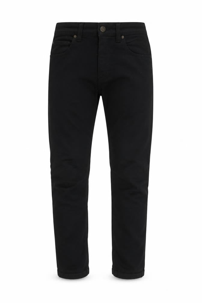 Easy Mens Black Cotton Skinny Jeans Size 32 in L32 in Regular Zip