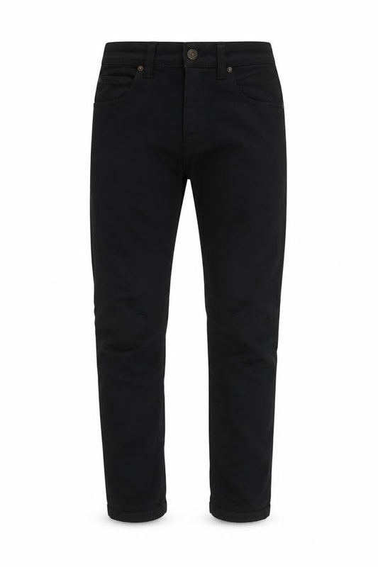 Easy Mens Black Cotton Skinny Jeans Size 32 in L32 in Regular Zip