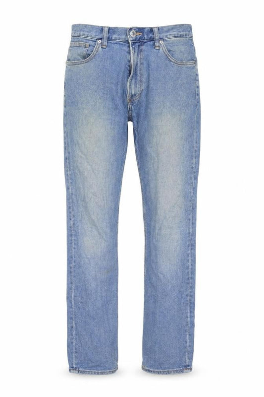 H&M Mens Blue Cotton Straight Jeans Size 31 in L32 in Regular Zip
