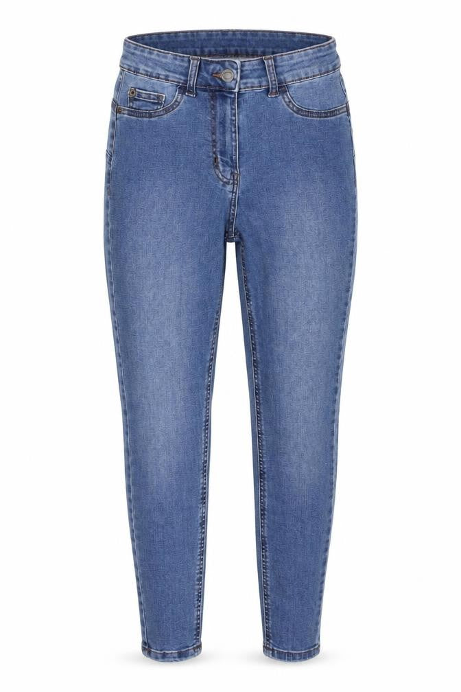 Denim & Co. Womens Blue Cotton Skinny Jeans Size 6 L26 in Regular Zip