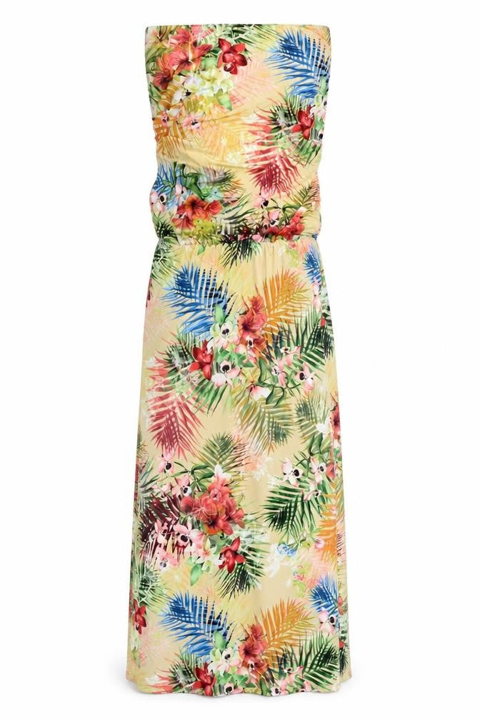 Amy Childs Womens Multicoloured Floral Polyester Maxi Size 8 Off the Shoulder Pullover