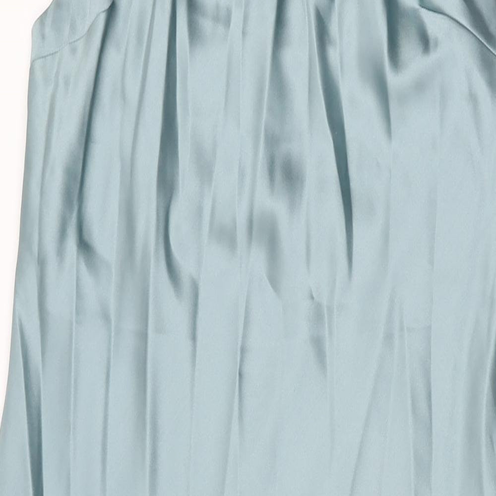 Zara Womens Blue Polyester Maxi Size M Halter Pullover