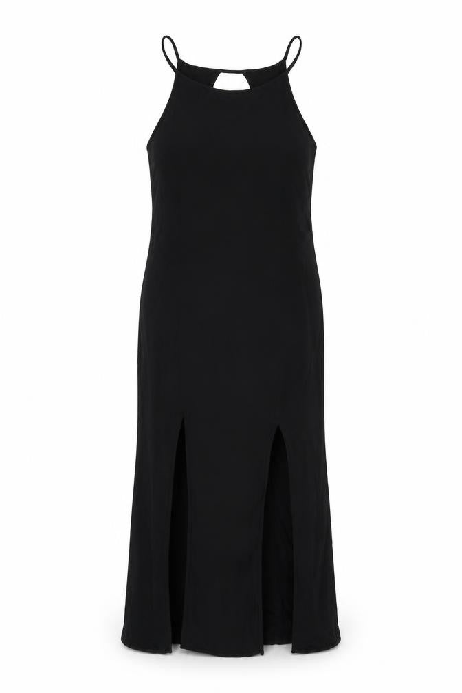 Zara Womens Black Viscose Shift Size L Round Neck Pullover