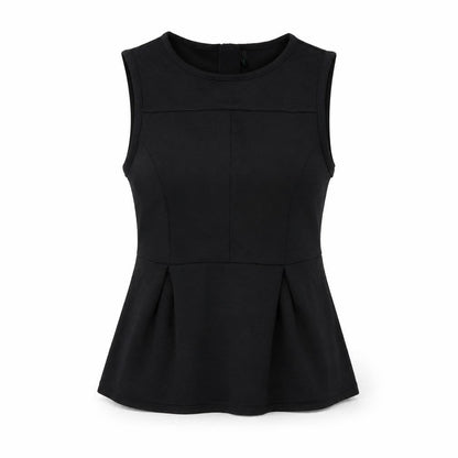 Stile Benetton Womens Black Polyester Basic T-Shirt Size S Round Neck