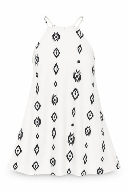 Zara Womens White Geometric Polyester Basic T-Shirt Size S Round Neck