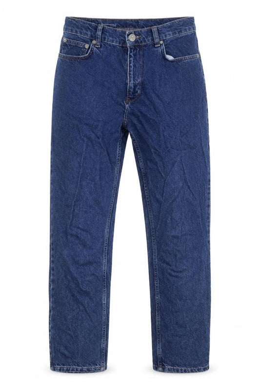 MNG Womens Blue Cotton Mom Jeans Size 8 L28 in Regular Zip