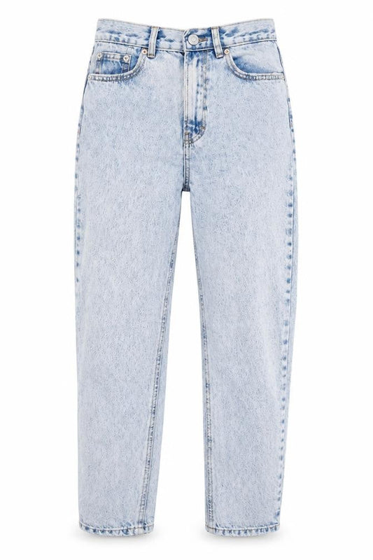 Pull&Bear Womens Blue Cotton Mom Jeans Size 4 L24 in Regular Zip