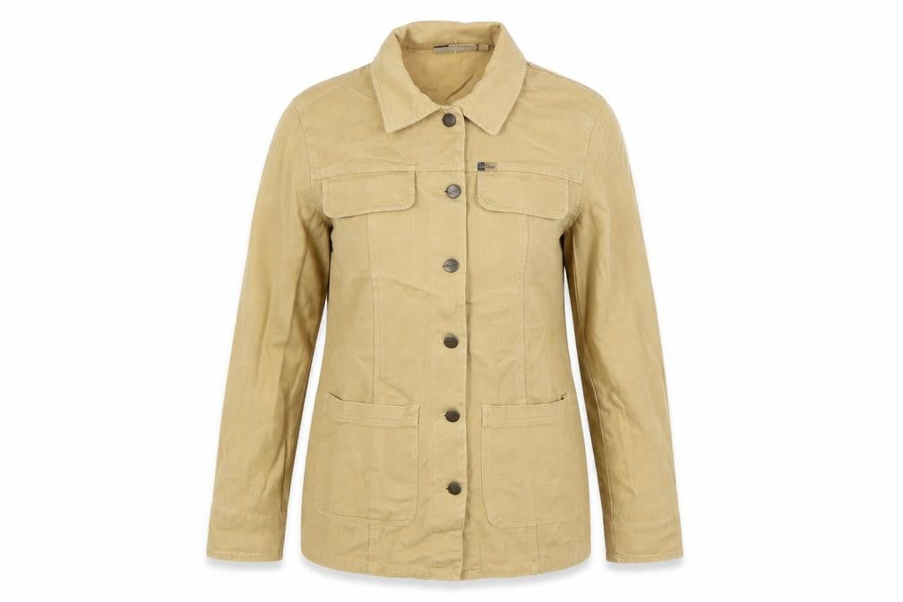 In Ware Womens Beige Jacket Size 10 Button