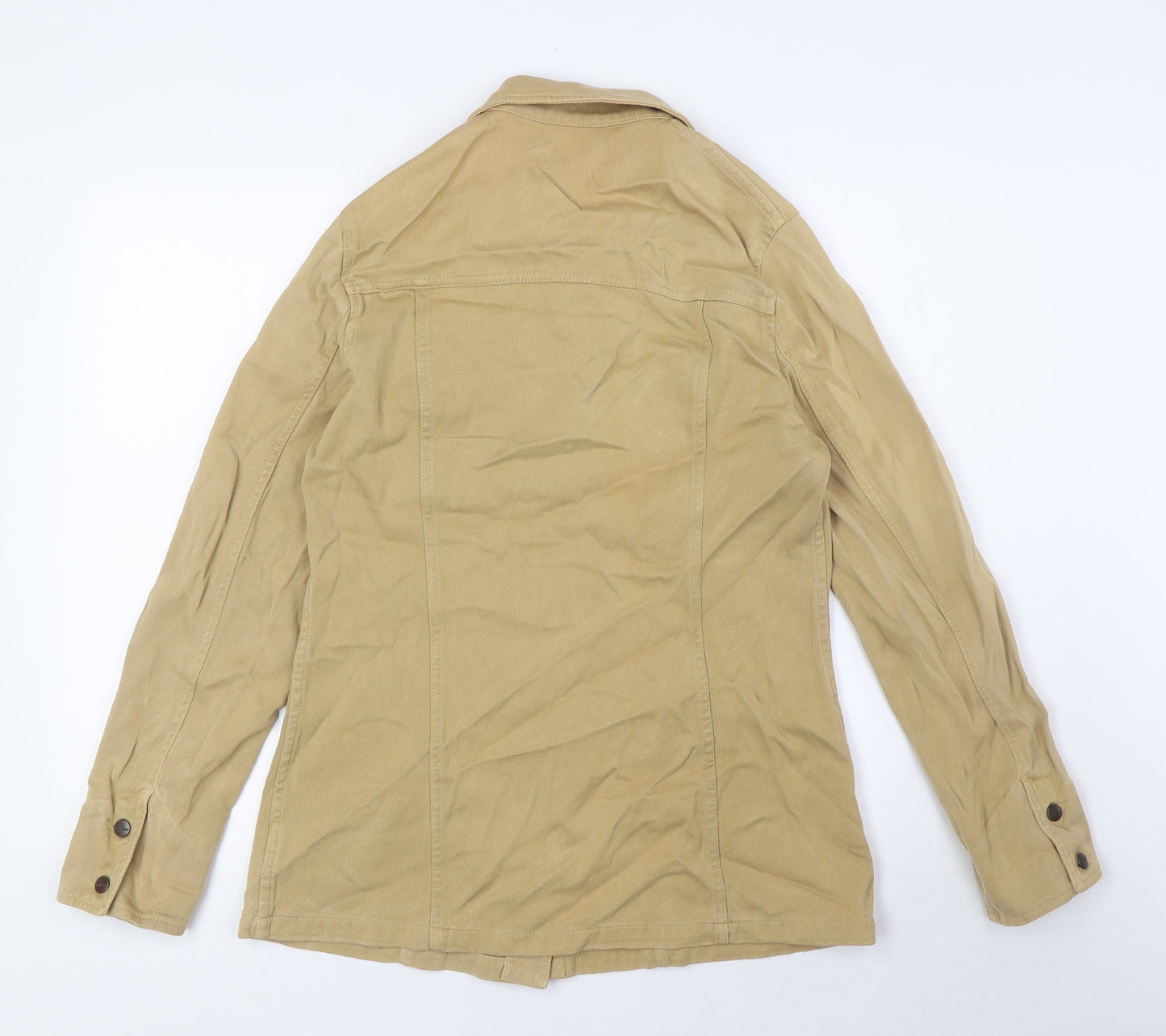In Ware Womens Beige Jacket Size 10 Button