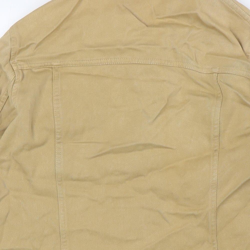 In Ware Womens Beige Jacket Size 10 Button