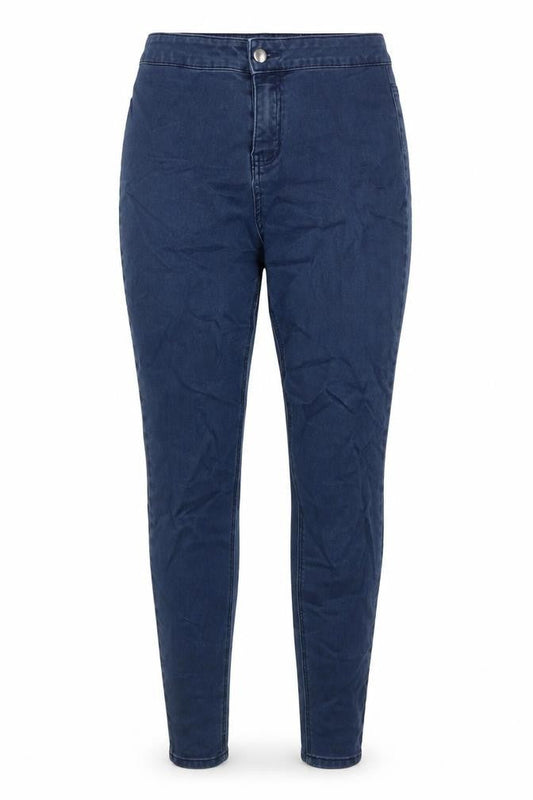 TU Womens Blue Cotton Jegging Jeans Size 12 L29 in Regular Zip