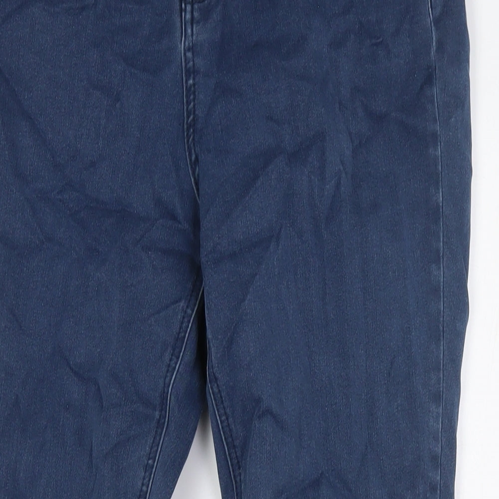 TU Womens Blue Cotton Jegging Jeans Size 12 L29 in Regular Zip