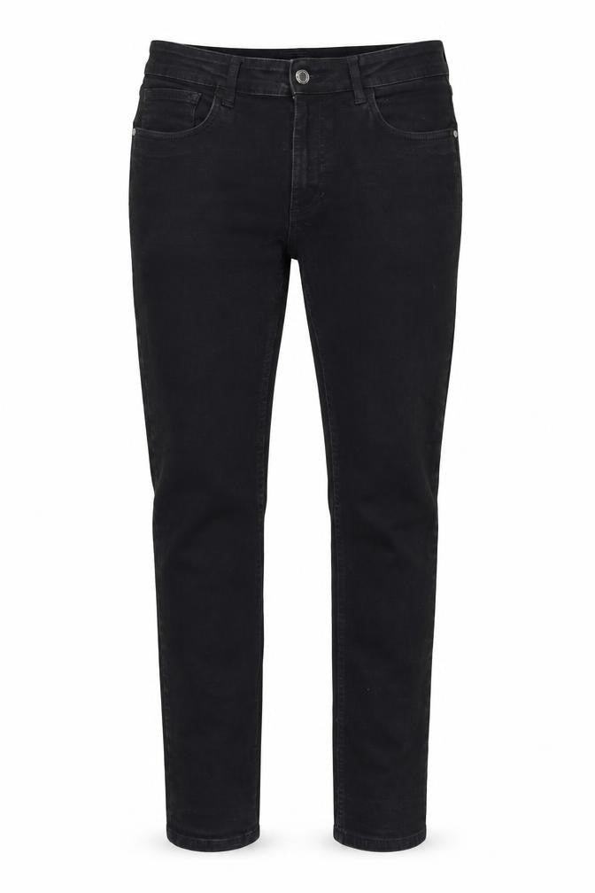 nuon nuo flex Womens Black Cotton Straight Jeans Size 36 in L28 in Regular Zip