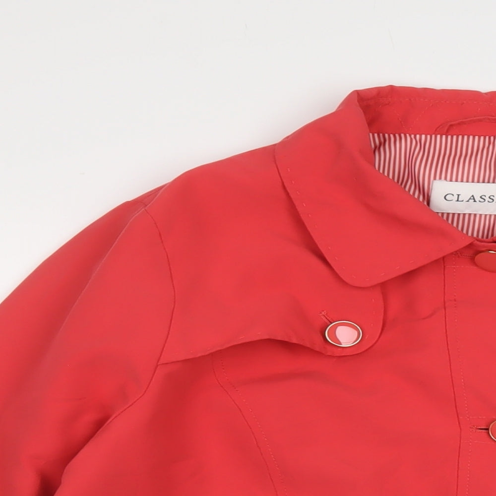 Classic Womens Pink Jacket Size 16 Button
