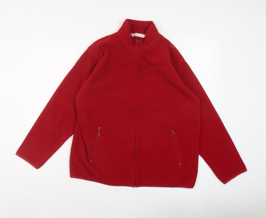 EWM Womens Red Jacket Size 14 Zip