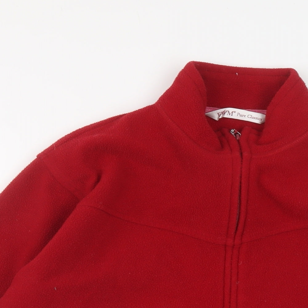 EWM Womens Red Jacket Size 14 Zip