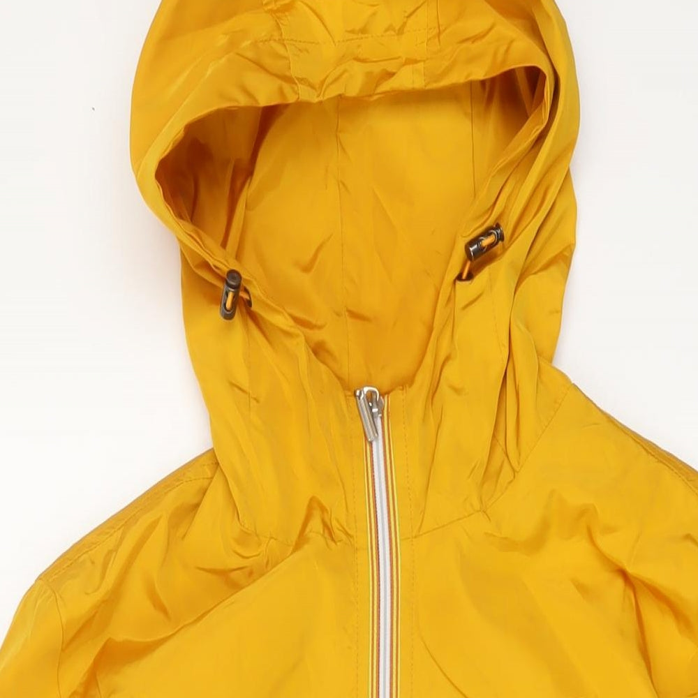 Noble Attire Mens Yellow Rain Coat Coat Size M Zip