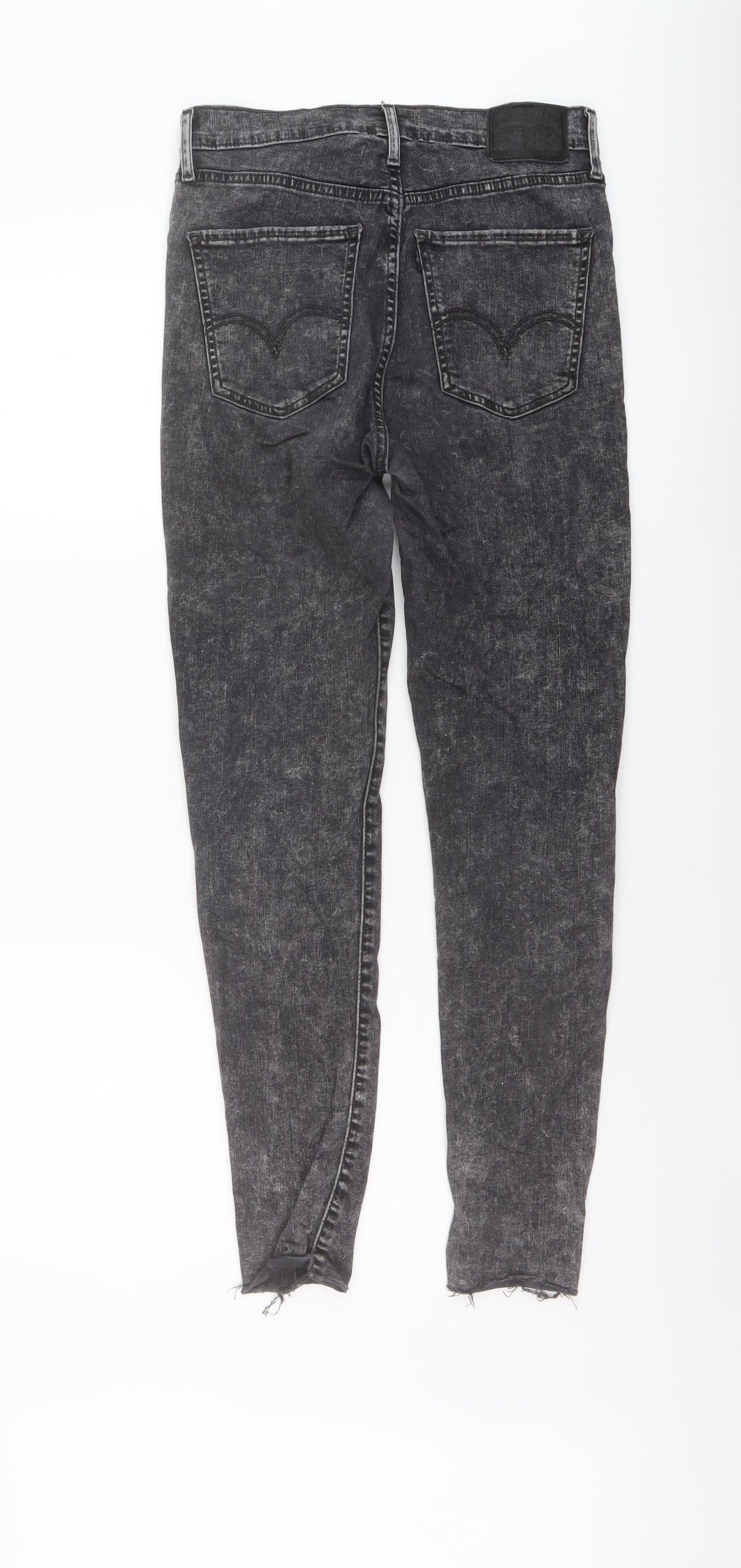 Levi's Womens Grey Cotton Skinny Jeans Size 28 in L28 in Regular Button