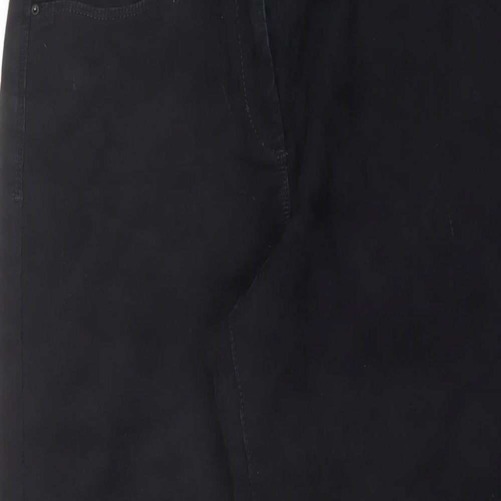 Marks and Spencer Womens Black Cotton Jegging Jeans Size 10 L24 in Regular Button
