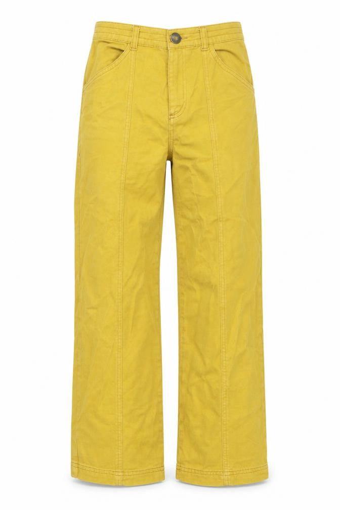 BDG Womens Yellow Cotton Wide-Leg Jeans Size 27 in L27 in Regular Zip