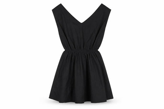 Kling Womens Black Polyester Mini Size 6 V-Neck Pullover