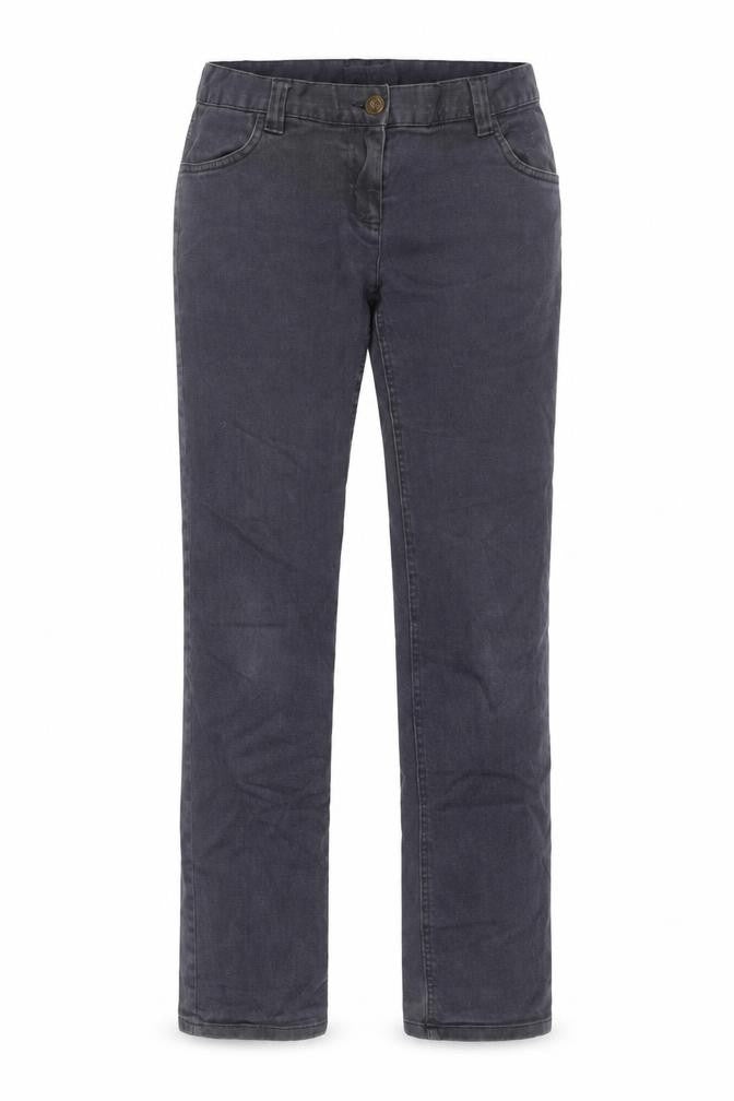 Moto Womens Grey Cotton Straight Jeans Size 12 L29 in Regular Zip