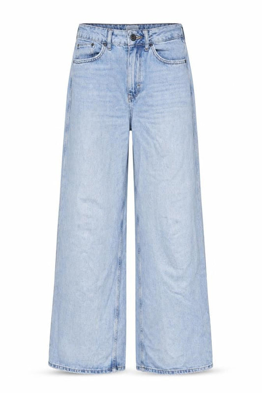 BDG Womens Blue Cotton Wide-Leg Jeans Size 26 in L30 in Regular Zip - Embroidered