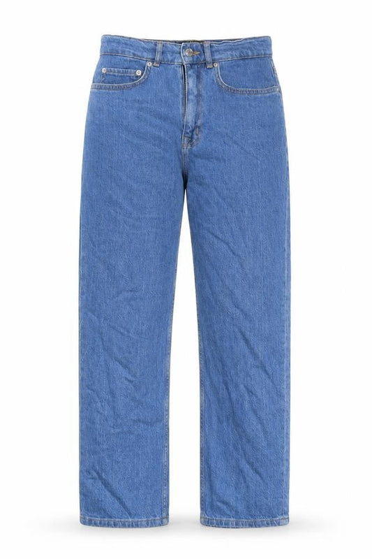 ASOS Womens Blue Cotton Straight Jeans Size 28 in L30 in Regular Zip