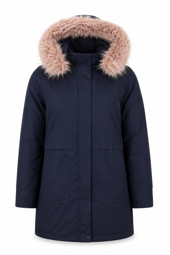 Great Plains London Womens Blue Parka Jacket Size 10 Zip